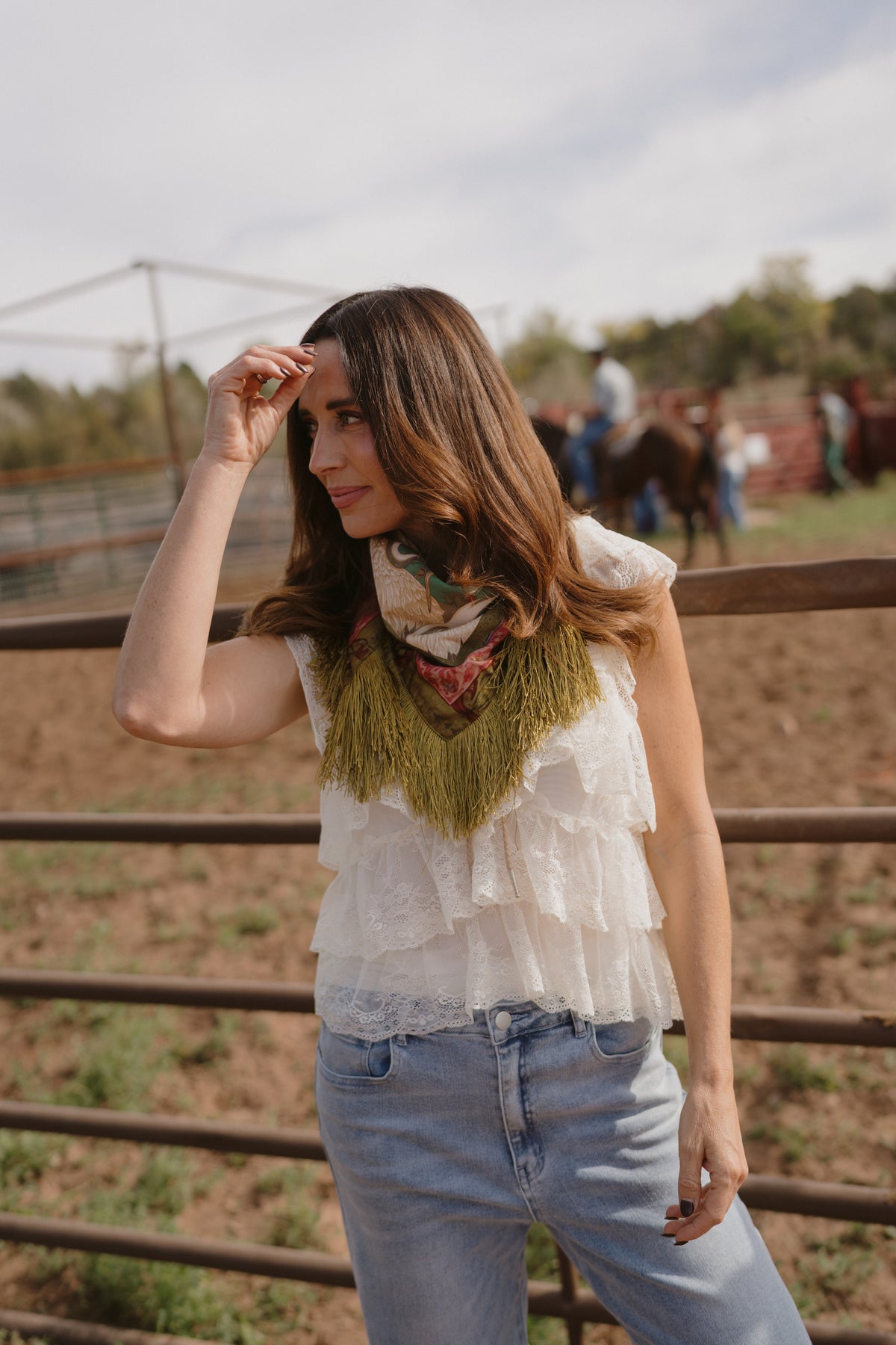 Swan Lake Fringe Scarf