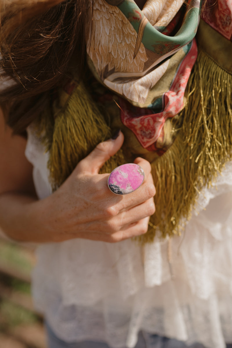 Gaia Ring | Cobalt Calcite