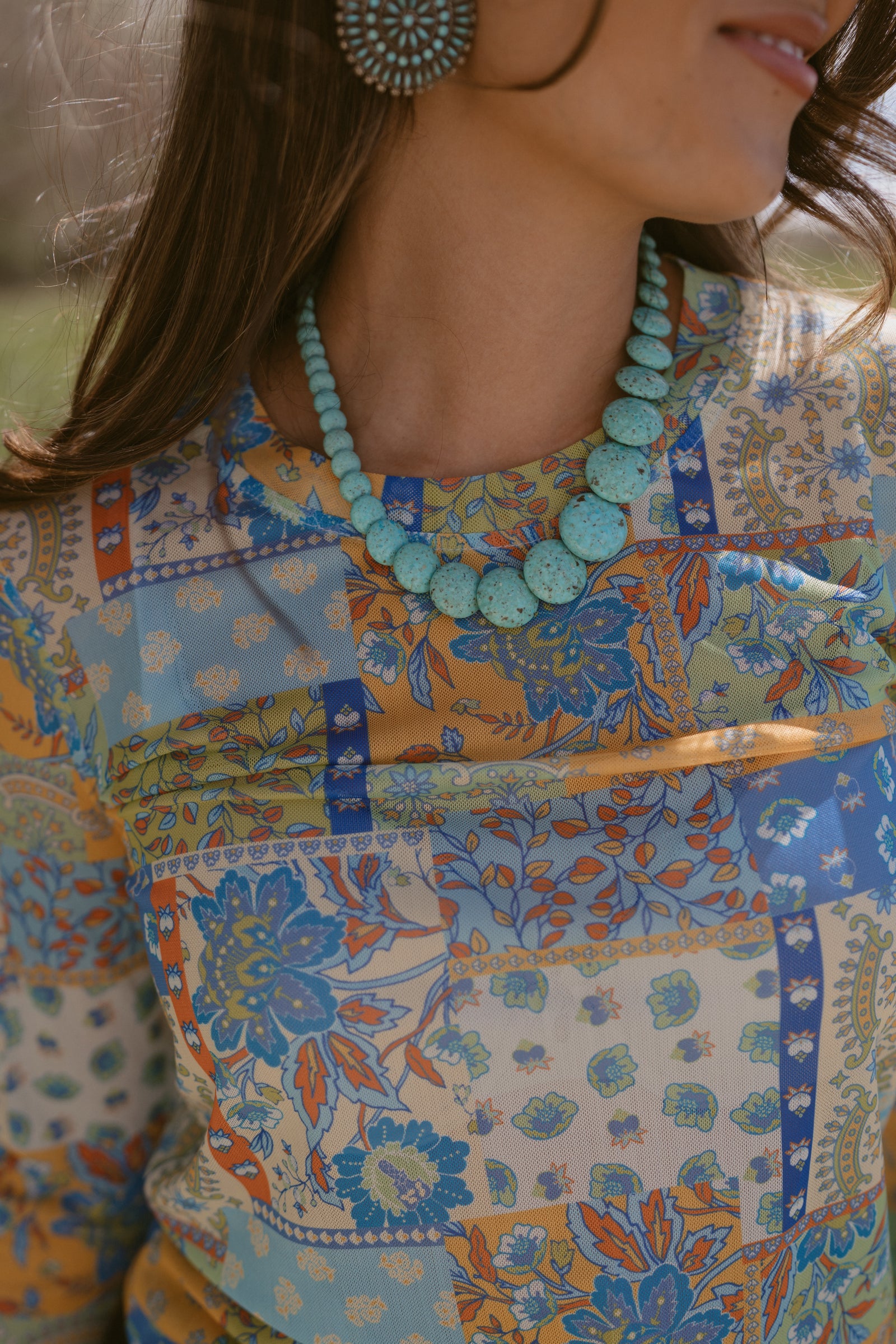 Benz Necklace | Turquoise