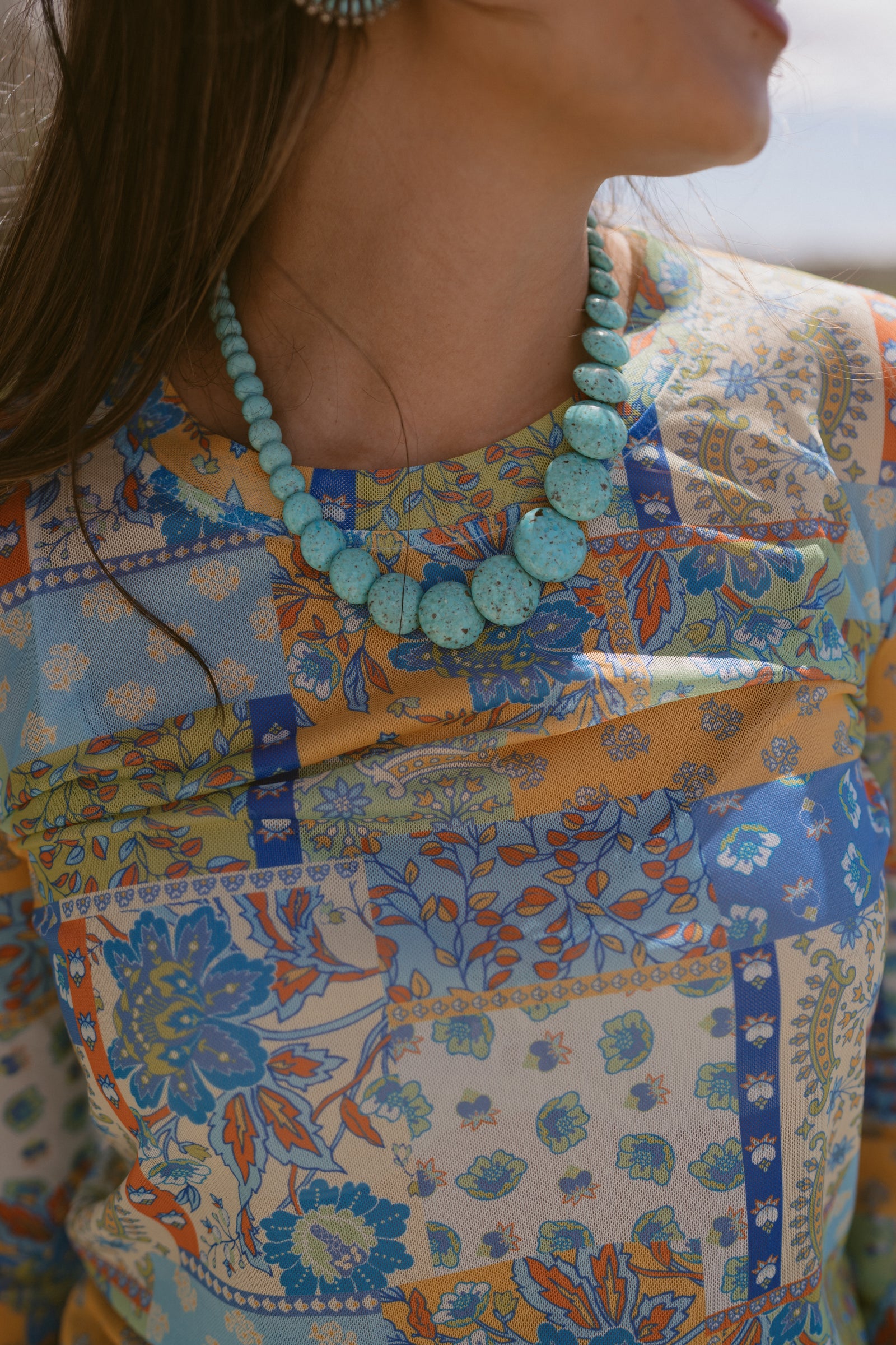 Benz Necklace | Turquoise