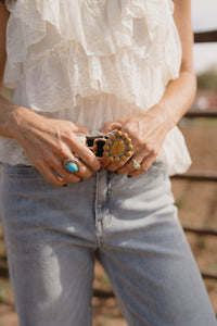 Tigress Ring | Yellow Dendritic