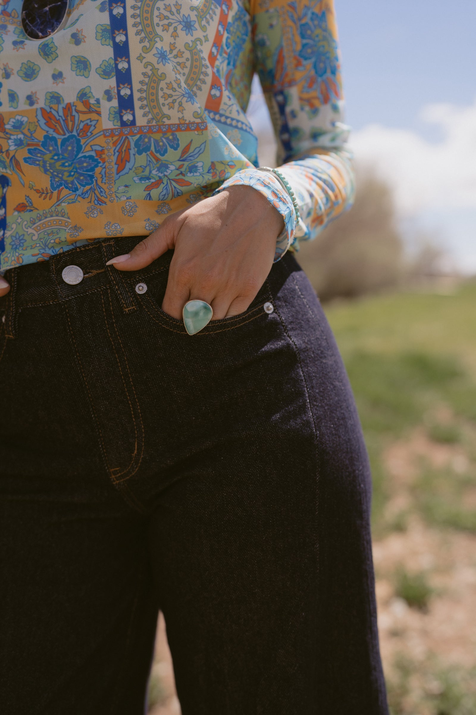 Camellia Ring | Hemimorphite
