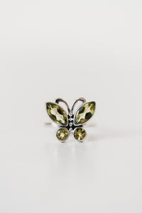 Flutter Ring | Green Peridot