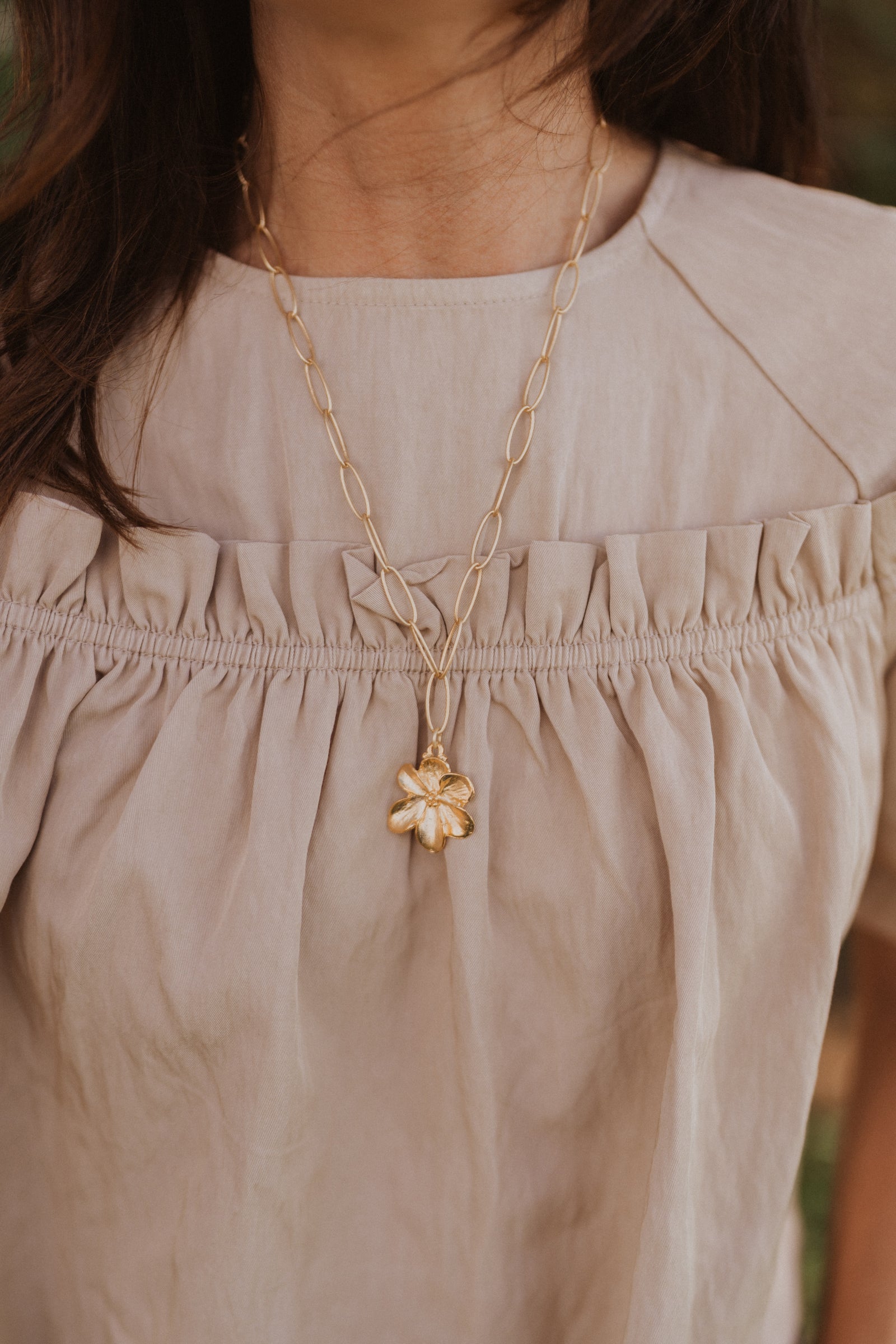 Sunlit Petal Necklace
