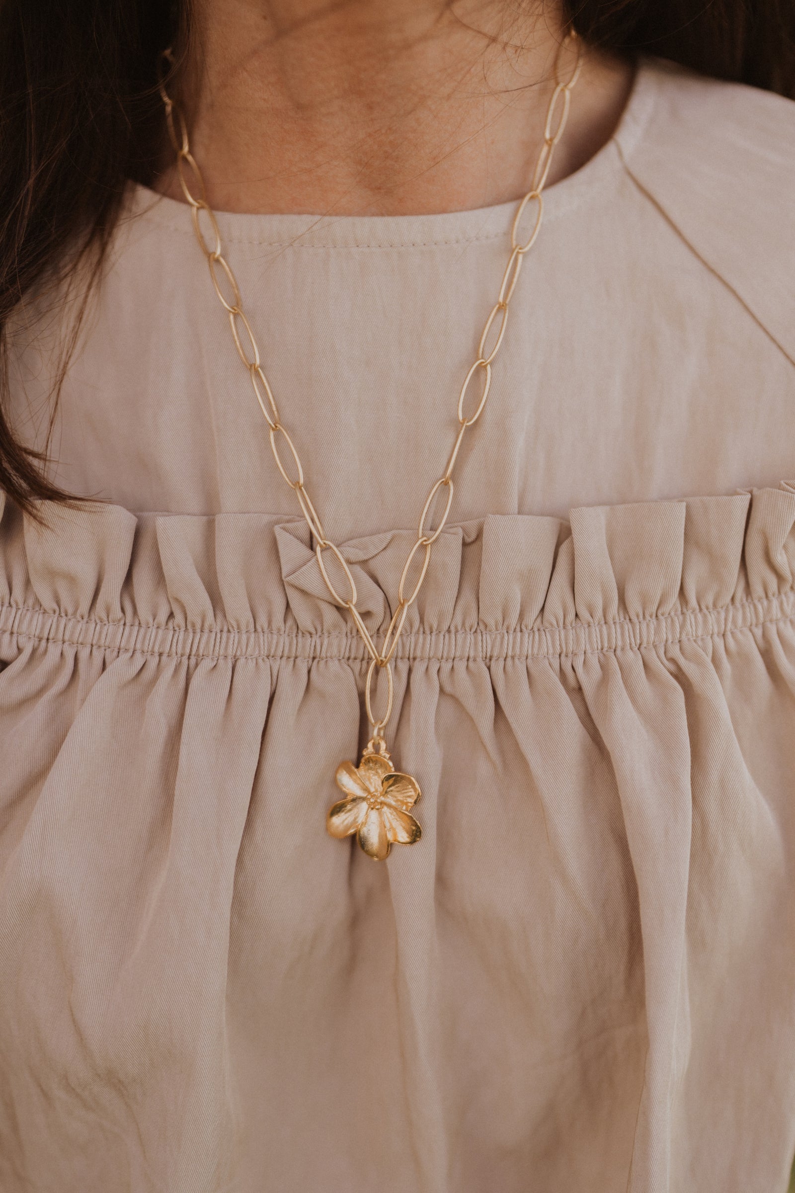 Sunlit Petal Necklace