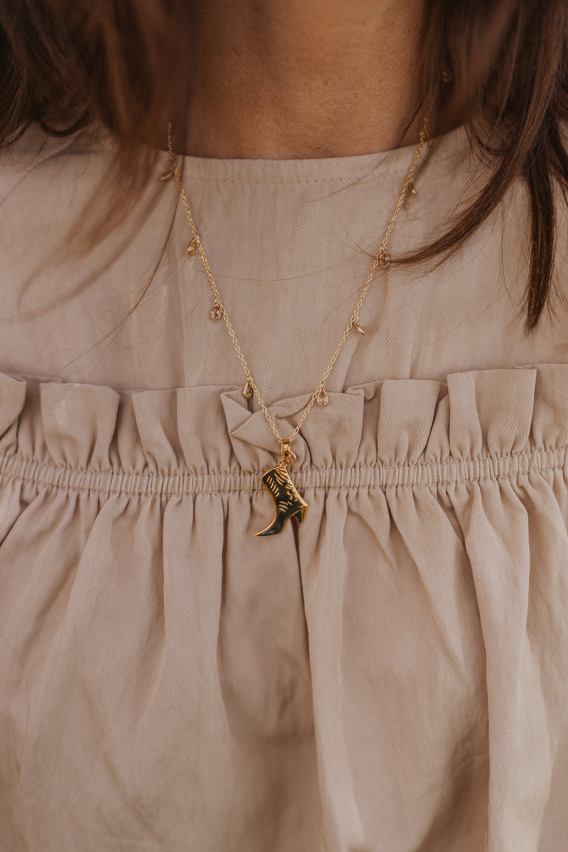 Boots + Bling Necklace