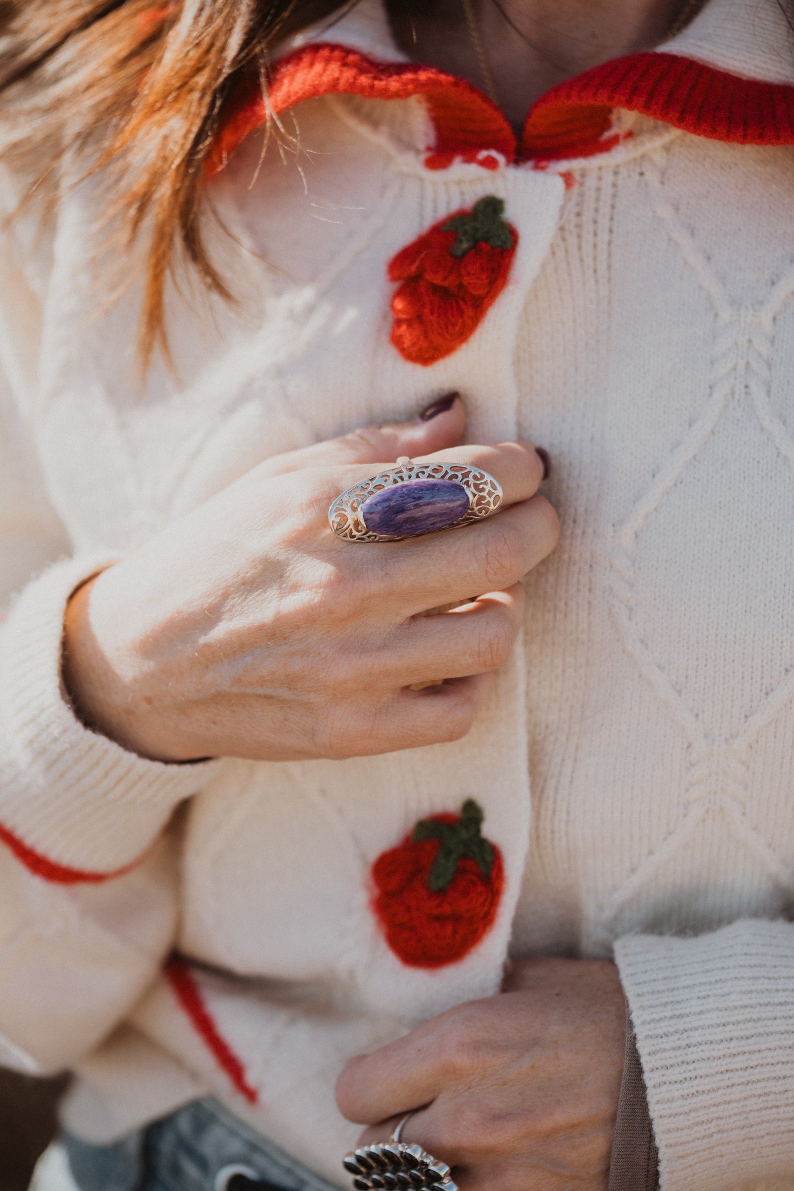 Larson Ring | Purple Charoite