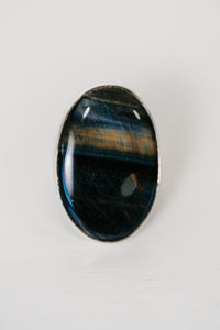 Ashby Ring | Blue Tiger's Eye