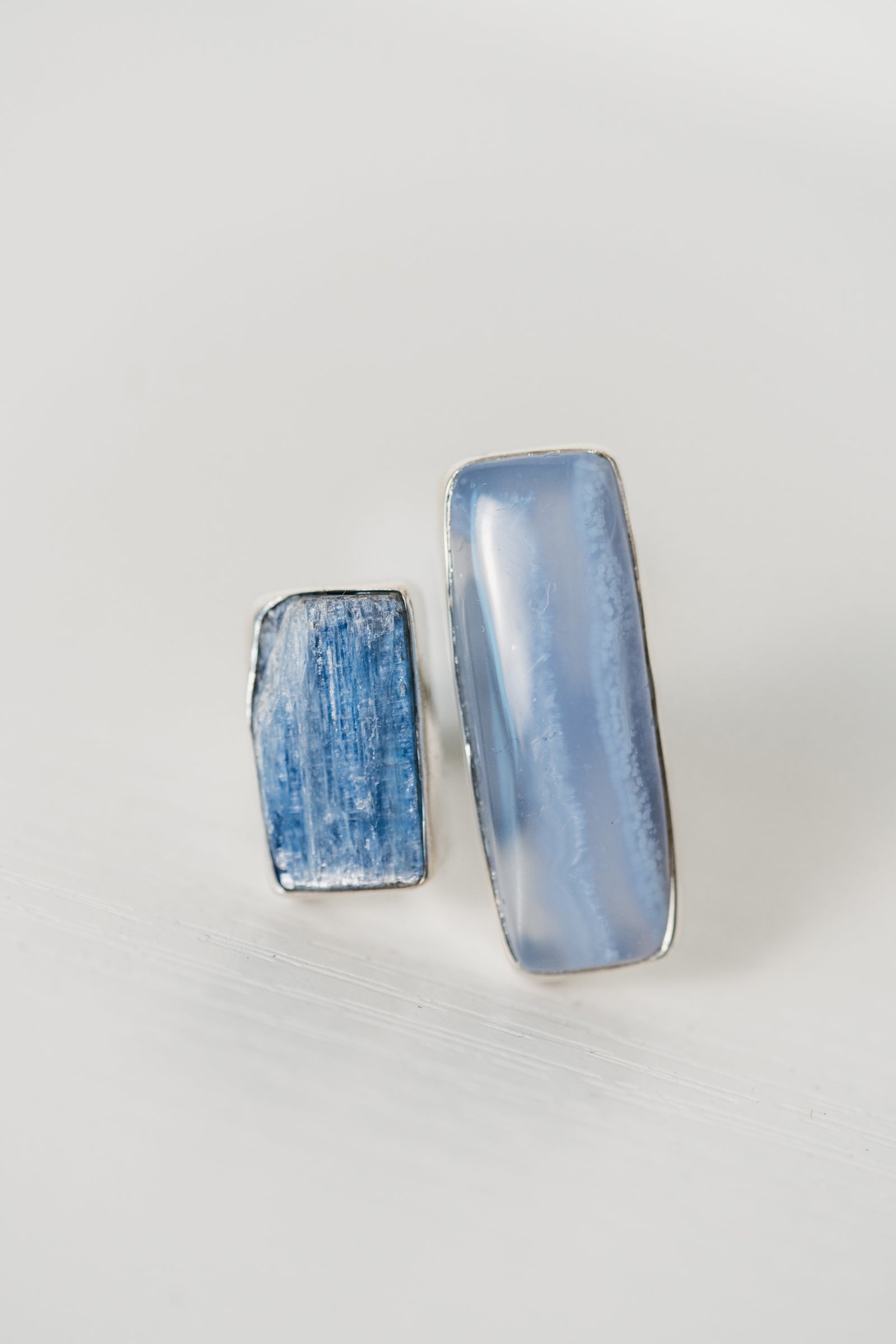 Randy Ring | Blue Lace Agate + Kynite
