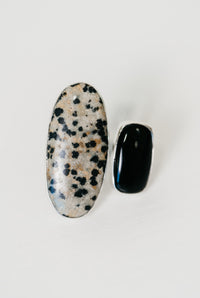 Randy Ring | Dalmatian Jasper + Black Onyx