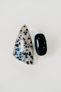 Randy Ring | Dalmatian Jasper + Black Onyx