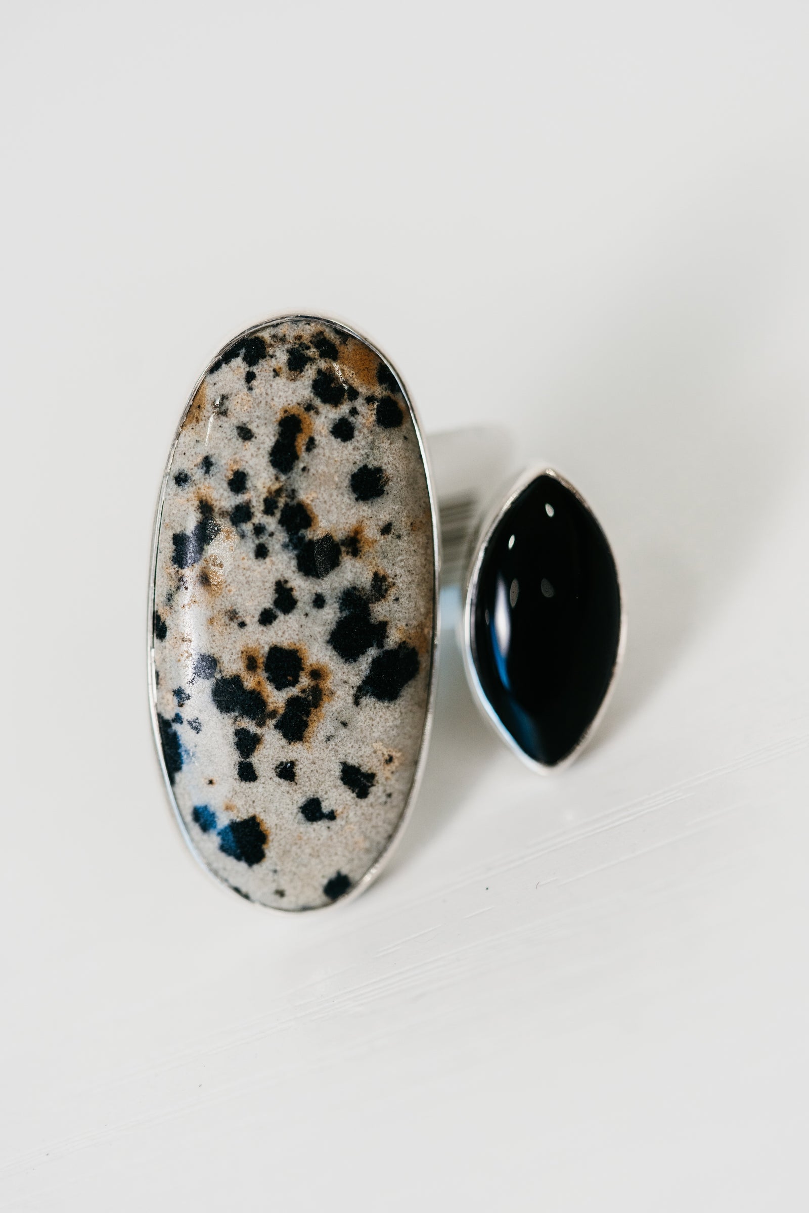 Randy Ring | Dalmatian Jasper + Black Onyx
