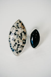 Randy Ring | Dalmatian Jasper + Black Onyx