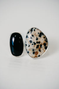 Randy Ring | Dalmatian Jasper + Black Onyx