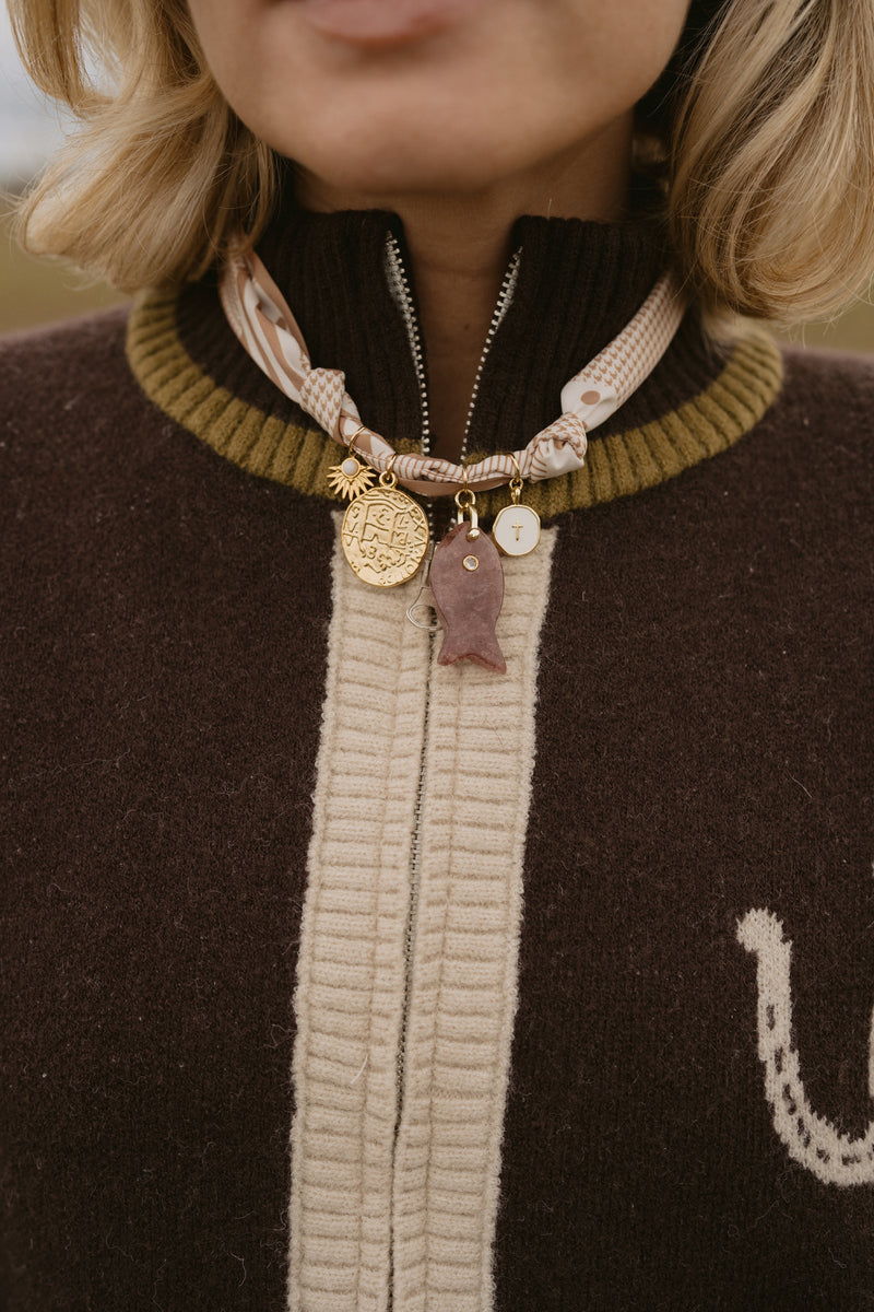 Fall Fishin Scarf Necklace