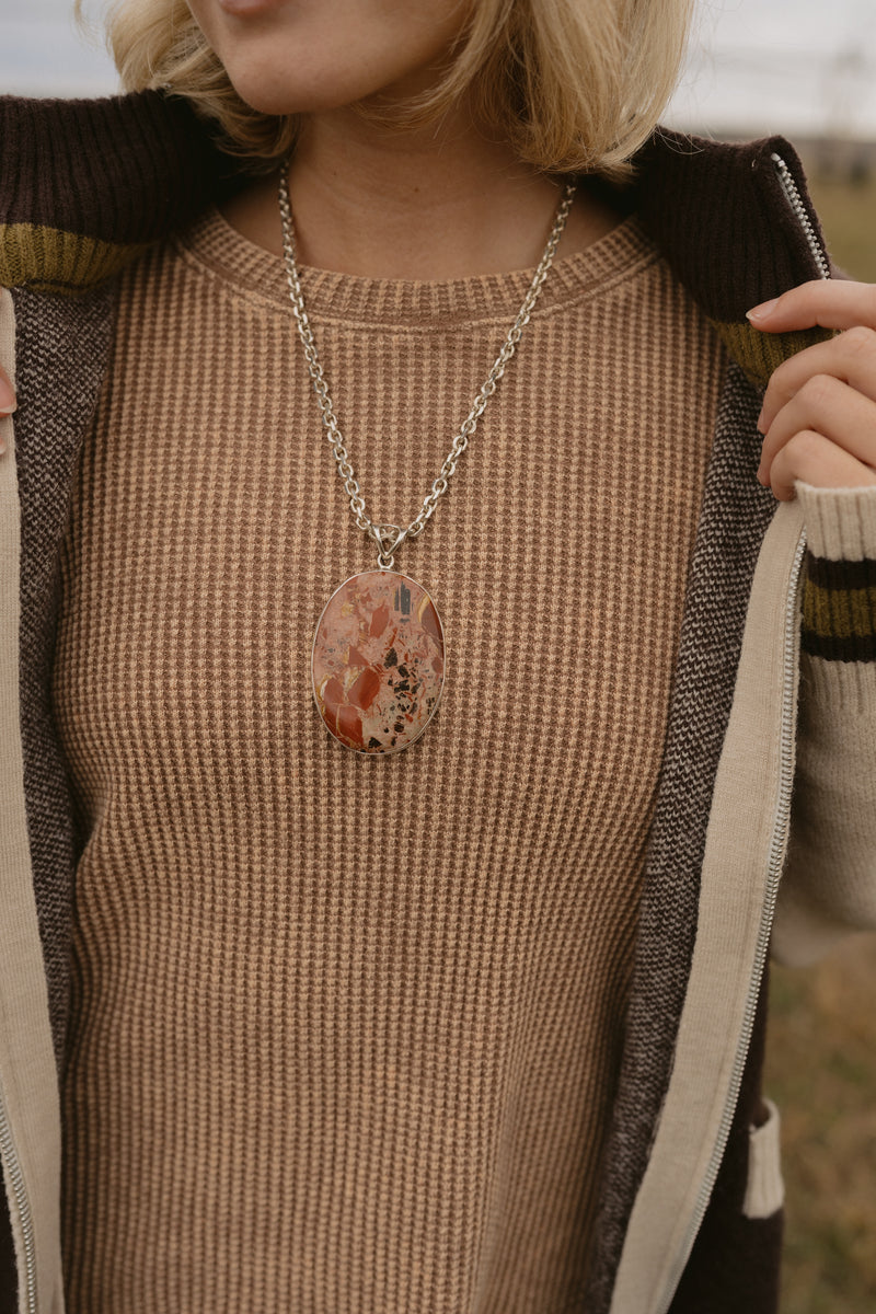 Lavinia Necklace | Red Jasper