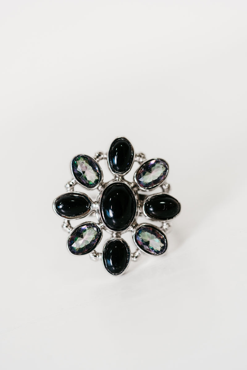 Bonanza Ring | Black Onyx + Mystic Quartz