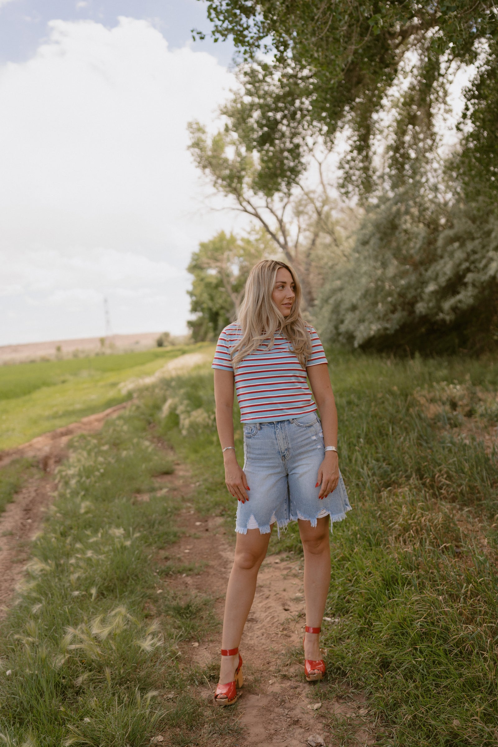 Stripe Obsessed Tee
