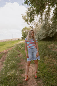 Stripe Obsessed Tee