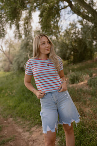 Stripe Obsessed Tee