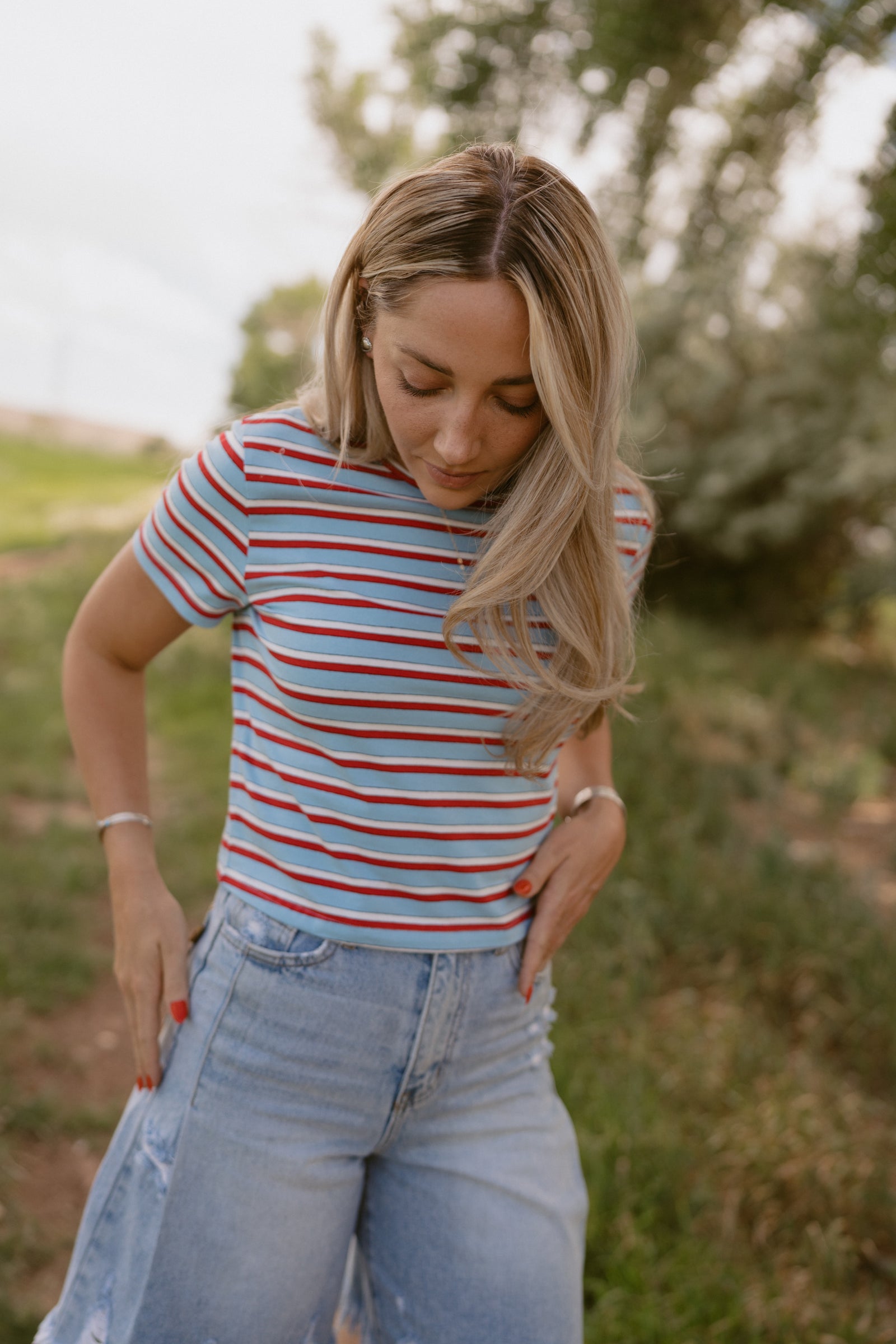 Stripe Obsessed Tee