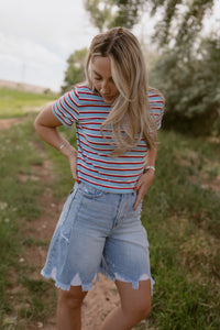 Stripe Obsessed Tee
