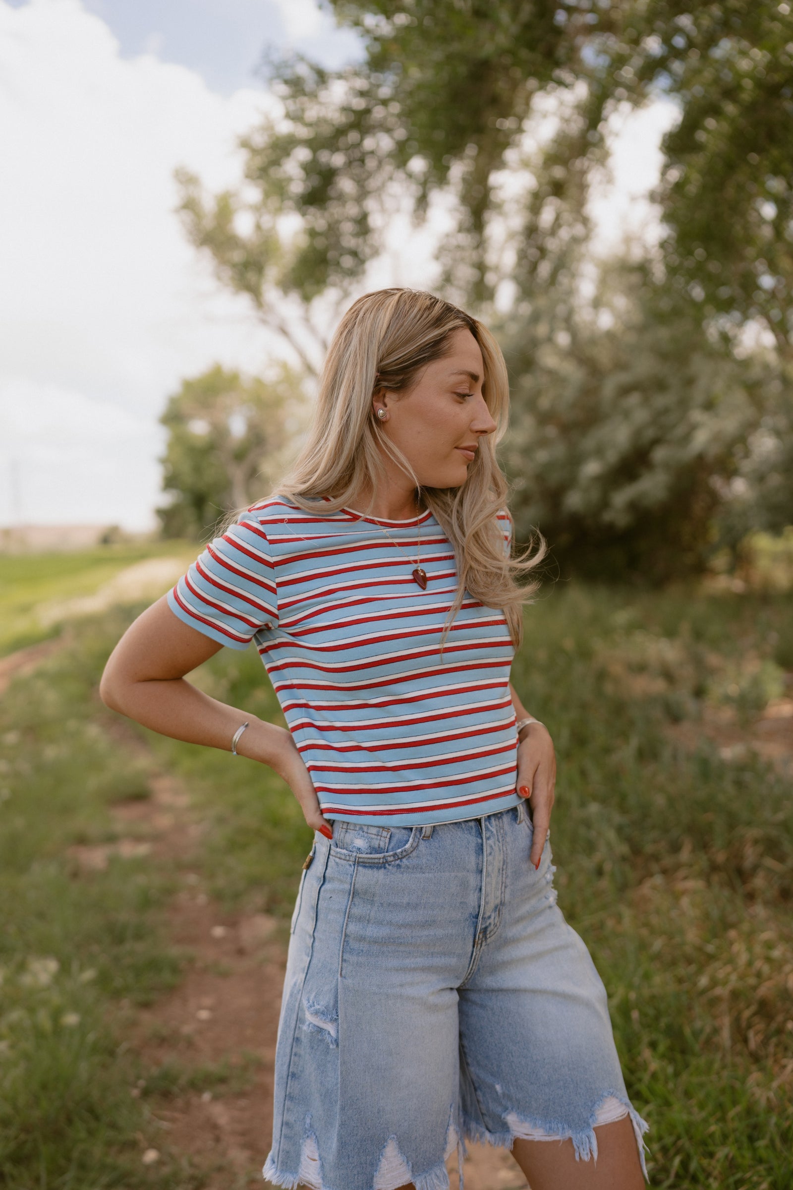 Stripe Obsessed Tee