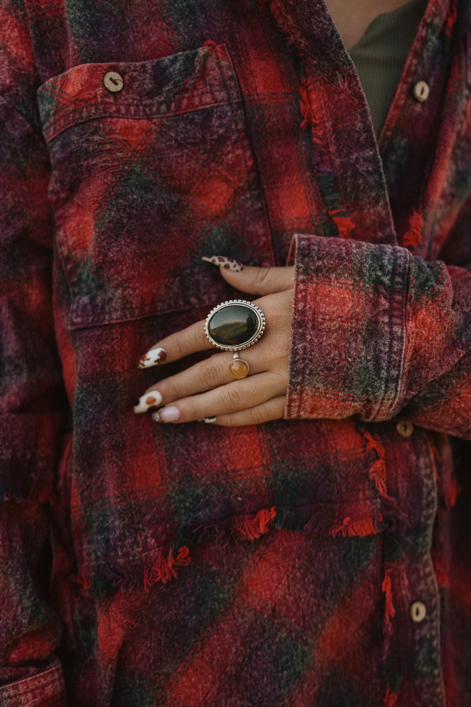 Ashwood Ring | Yellow Eye Agate
