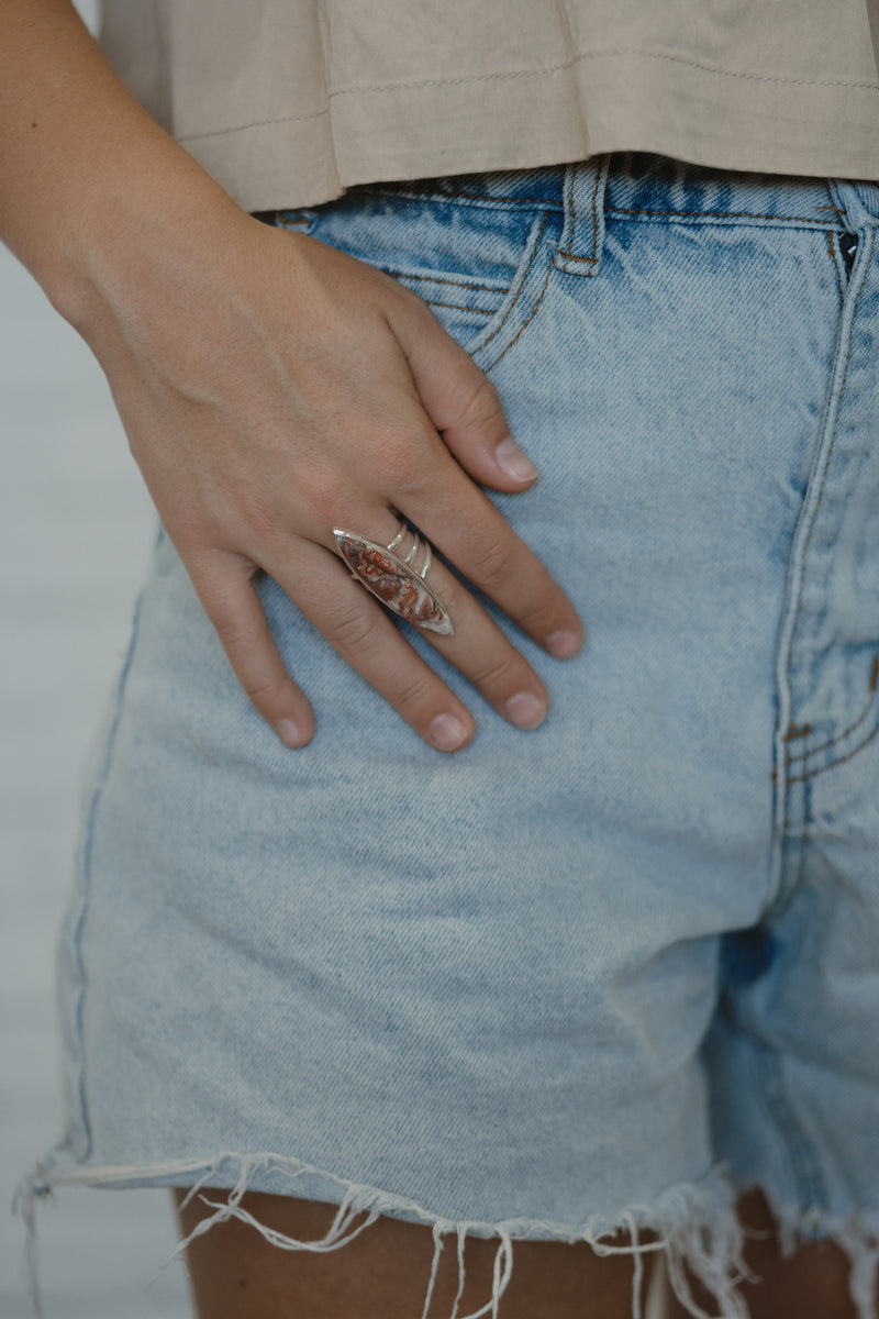 Ruth Ring | Crazy Lace Agate