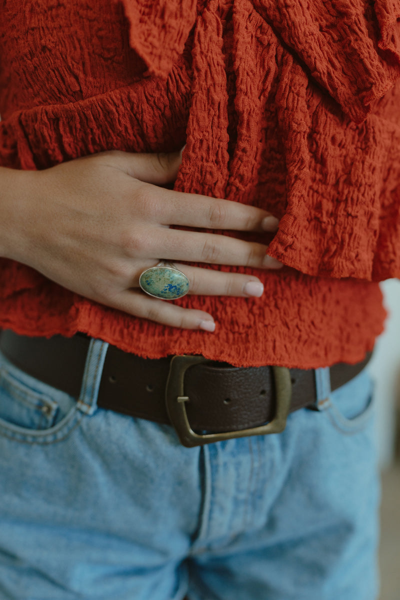 Shoreline Ring | Azurite Malachite