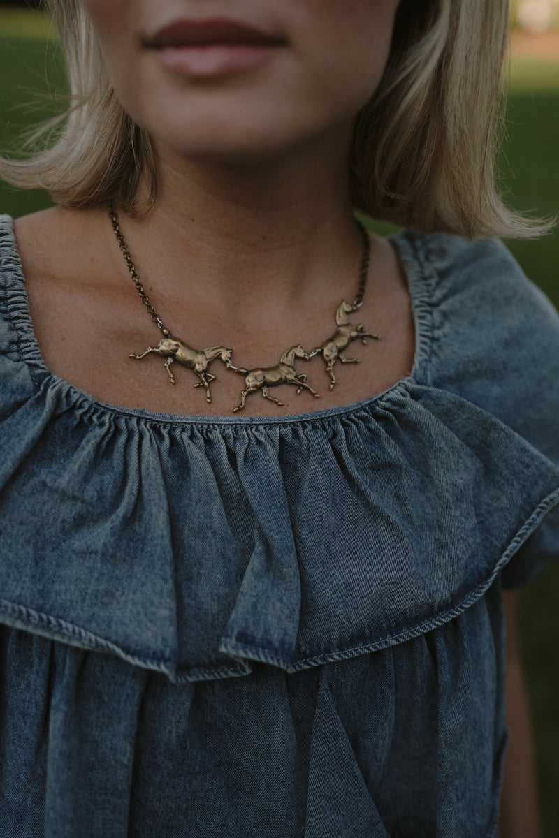 Triple Gallop Necklace