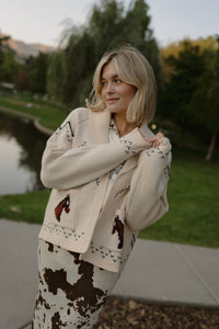 Red Horses Cardigan