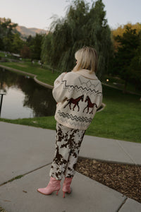 Red Horses Cardigan