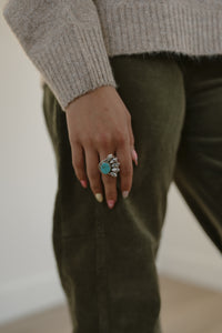 Madara Ring | Howlite + Turquoise