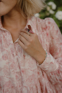 Southern Belle Ring | Pink Rhodonite