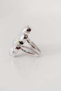 Carnation Ring | Pearl + Lemon Chrysoprase