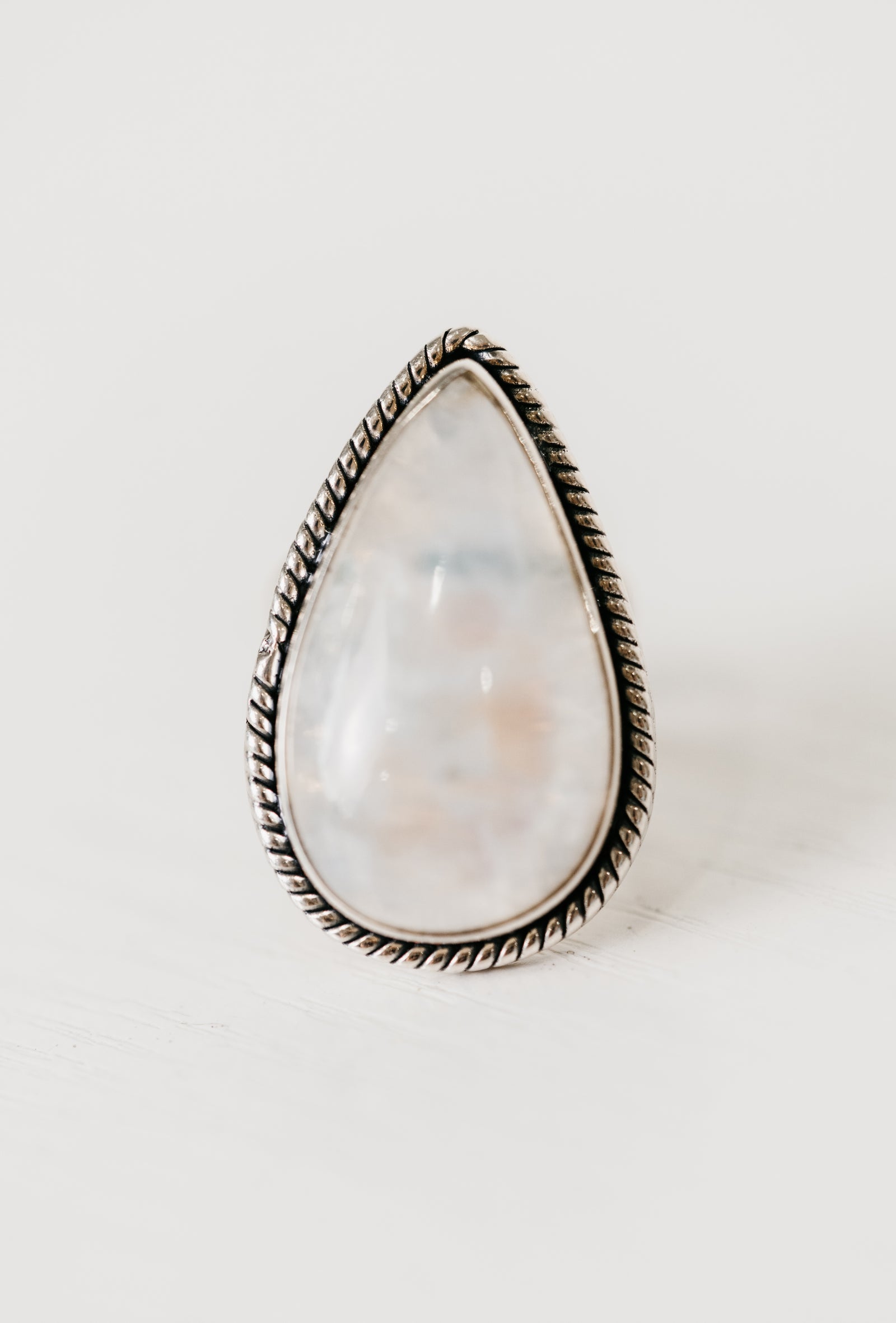 Teagan Ring | #2 | Rainbow Moonstone - FINAL SALE
