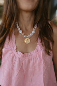 El Caballo Necklace | Flat Pearl
