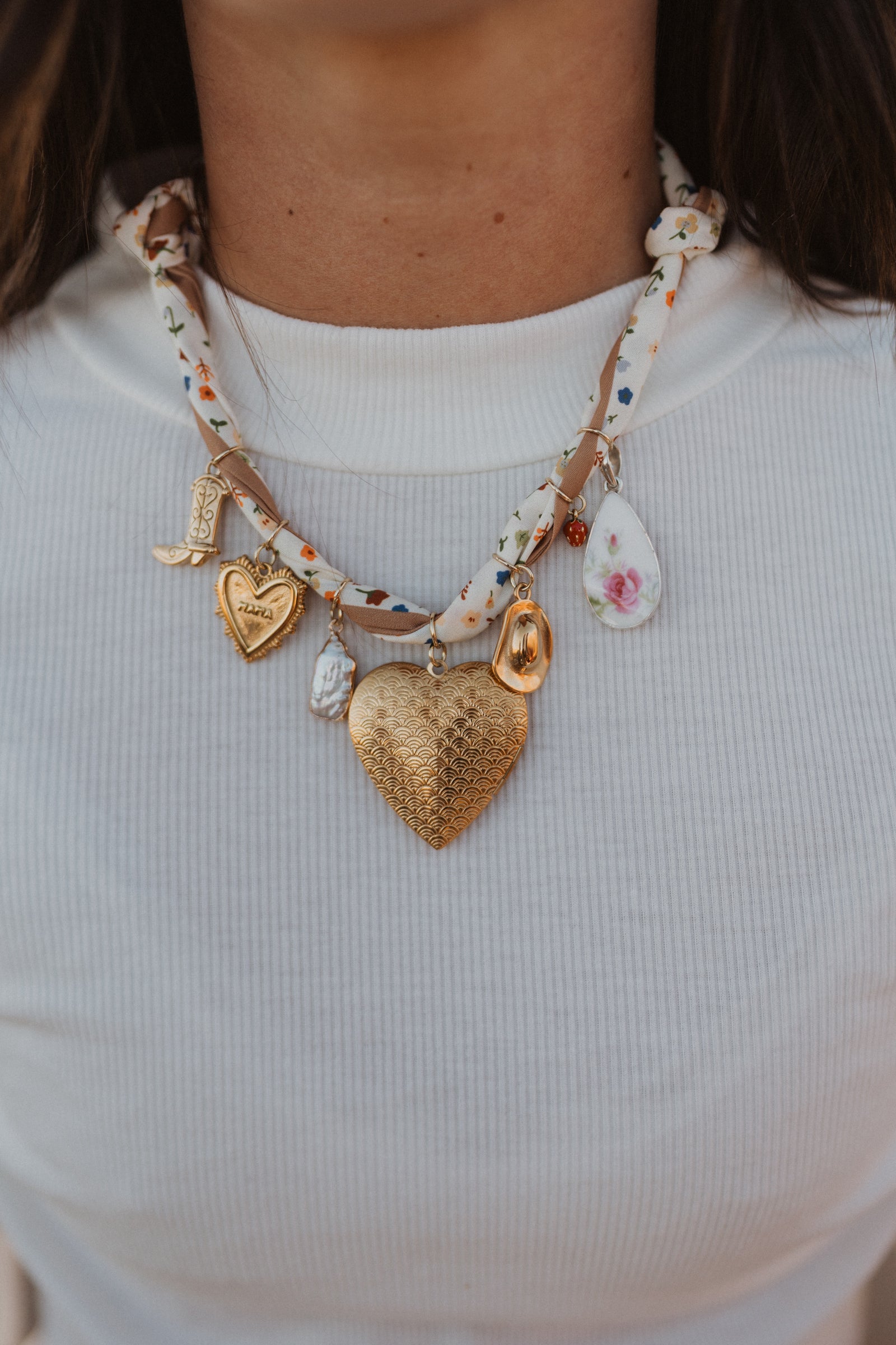 Baby Blossoms Charm Necklace