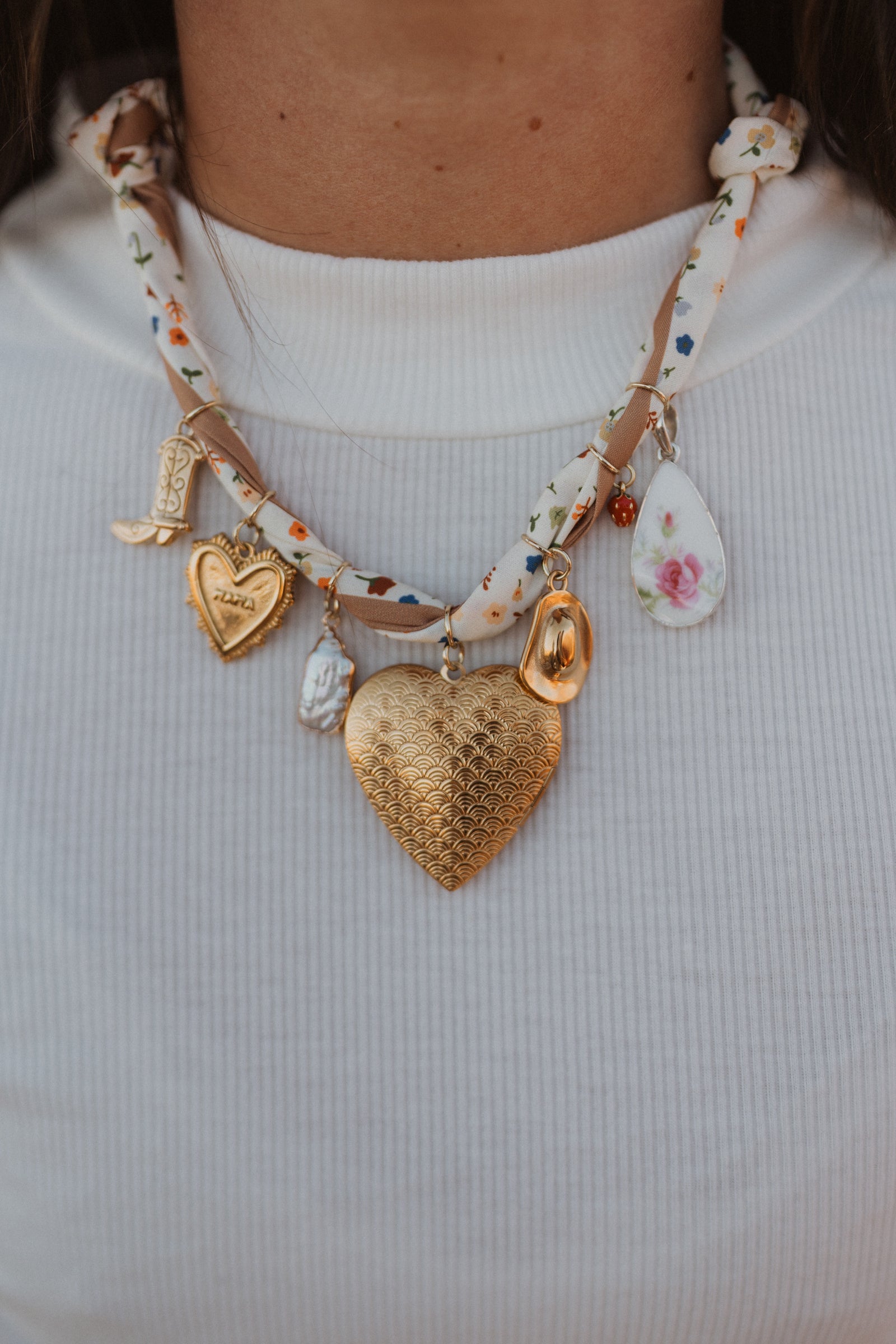 Baby Blossoms Charm Necklace