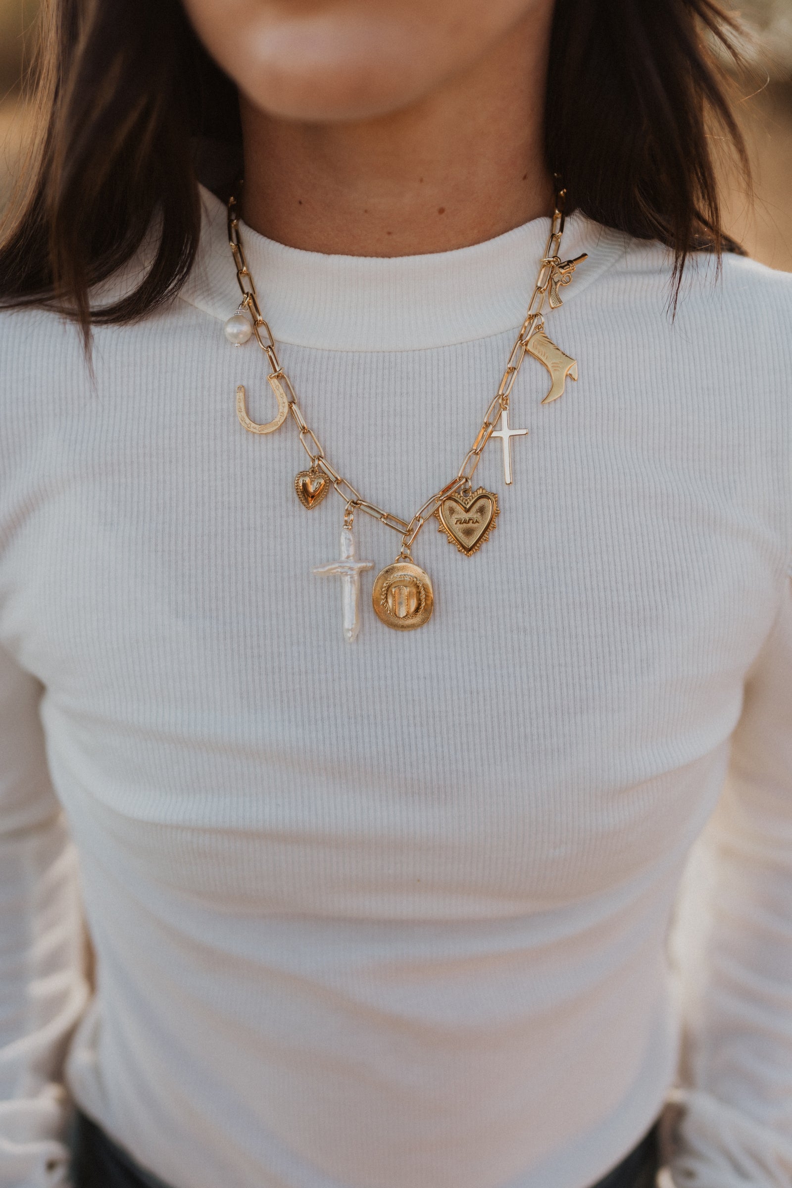 Gold Fever Charm Necklace