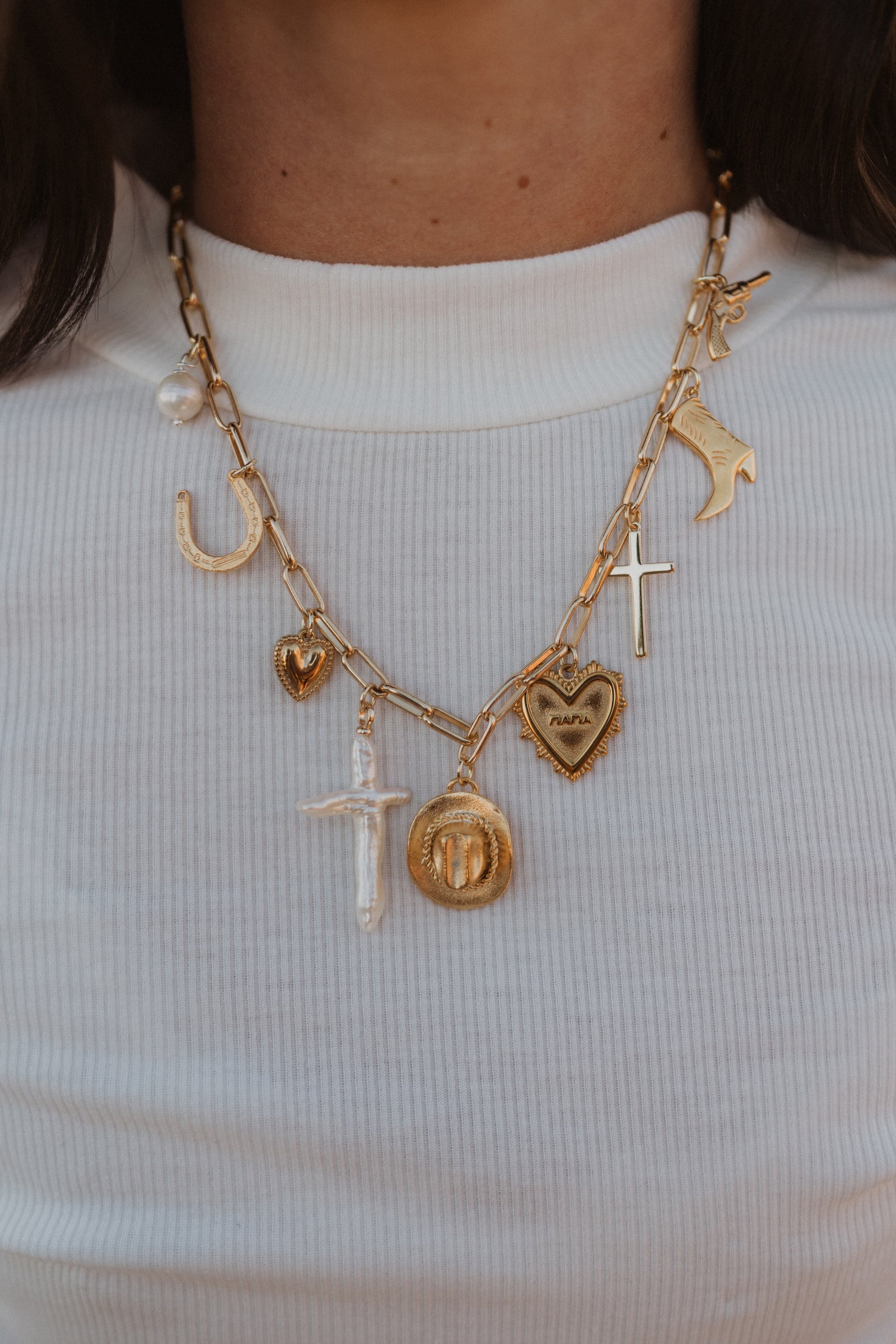 Gold Fever Charm Necklace