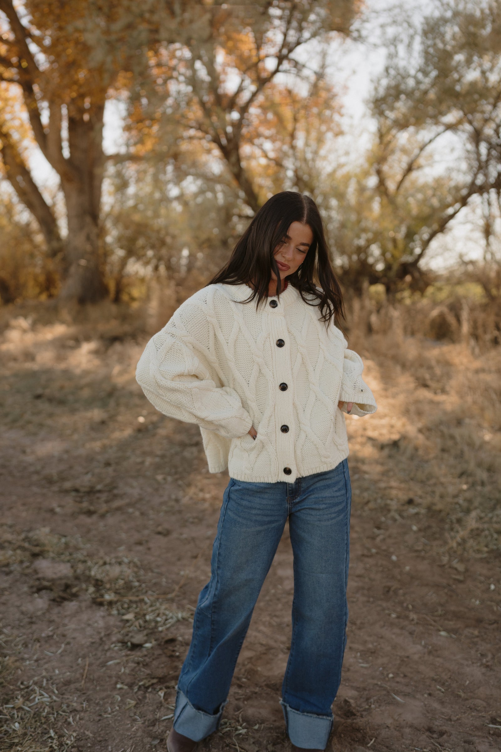 Cowan Cable Knit Cardigan