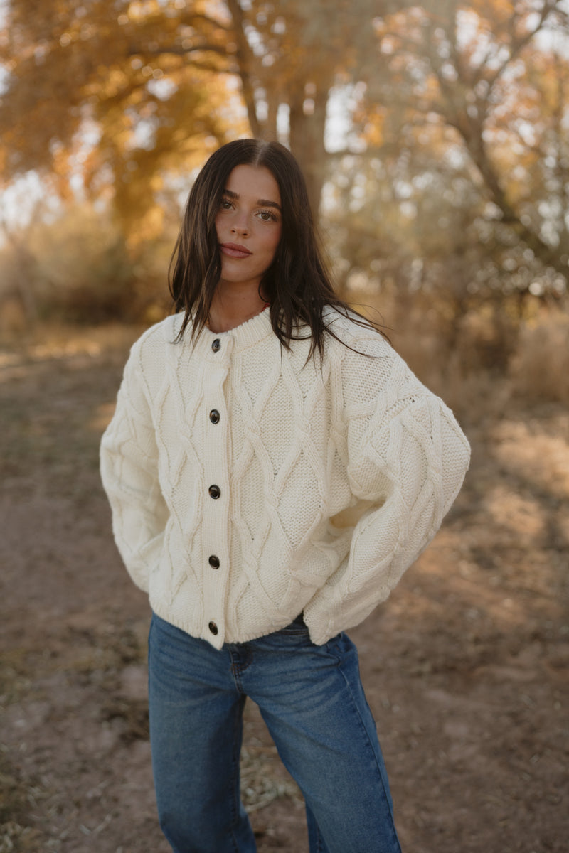 Cowan Cable Knit Cardigan