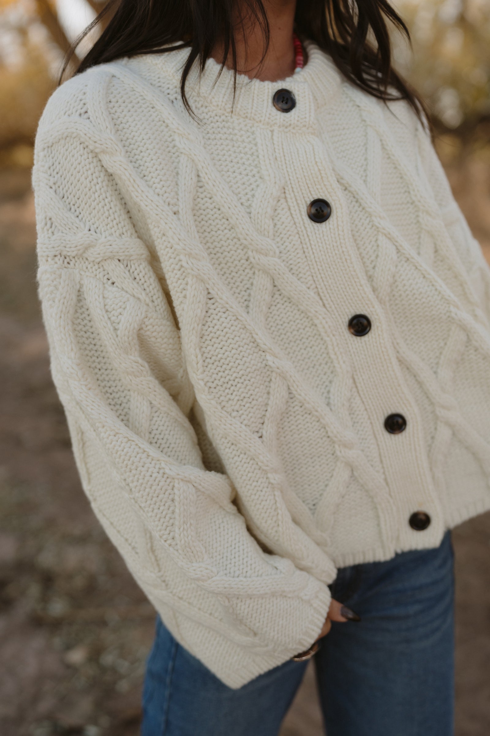 Cowan Cable Knit Cardigan