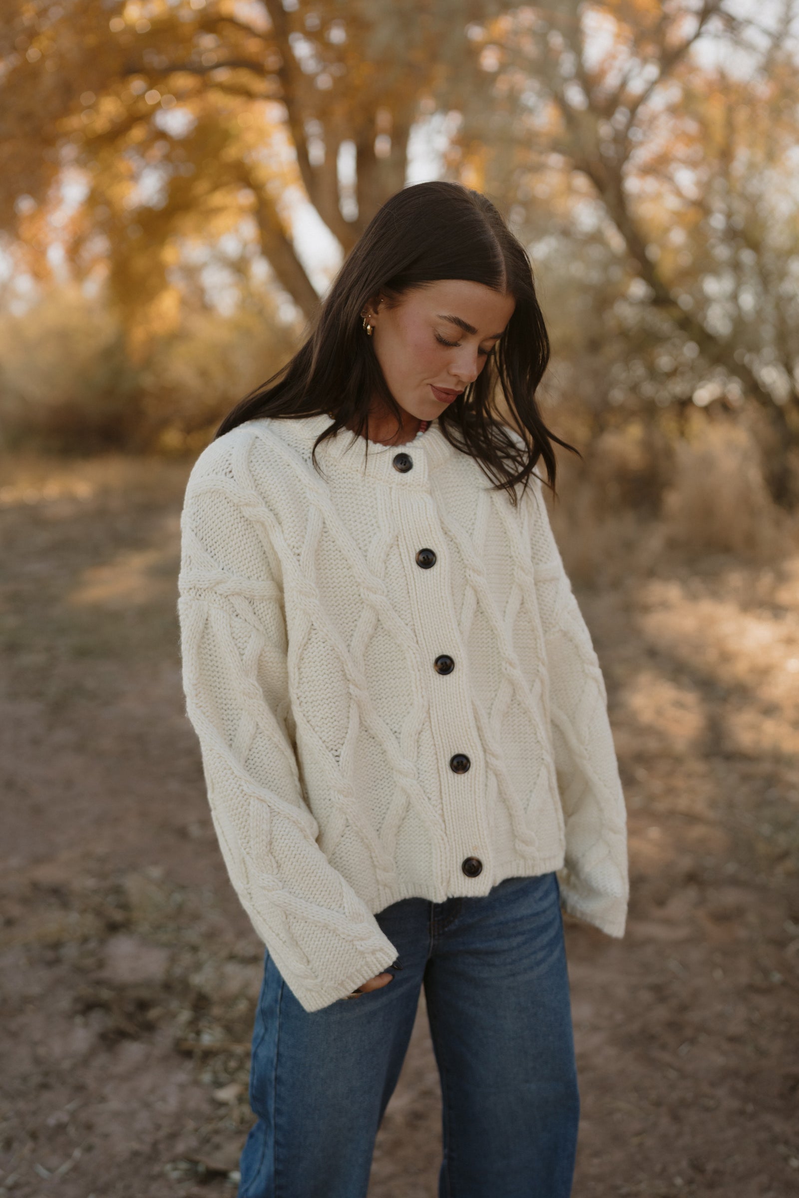 Cowan Cable Knit Cardigan