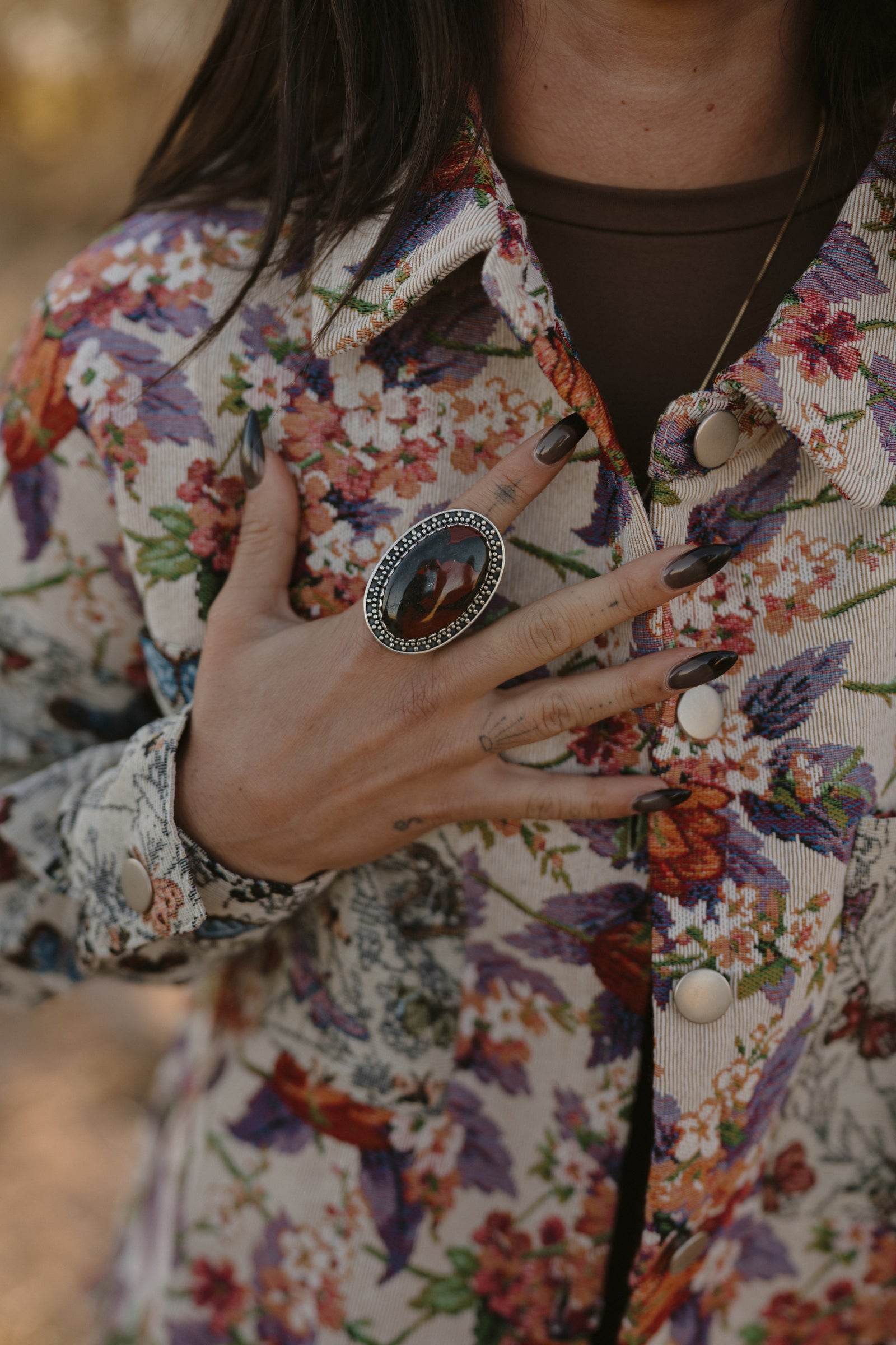 Tonnalli Ring | African Bloodstone