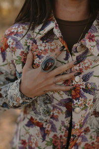 Tonnalli Ring | African Bloodstone