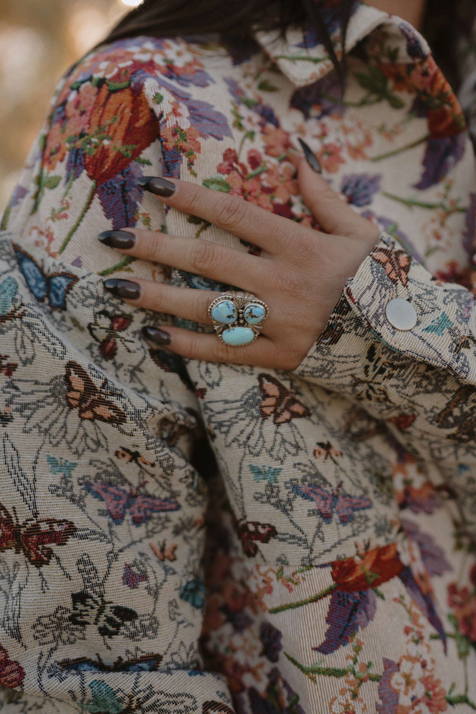 Minerva Ring | Golden Hill Turquoise