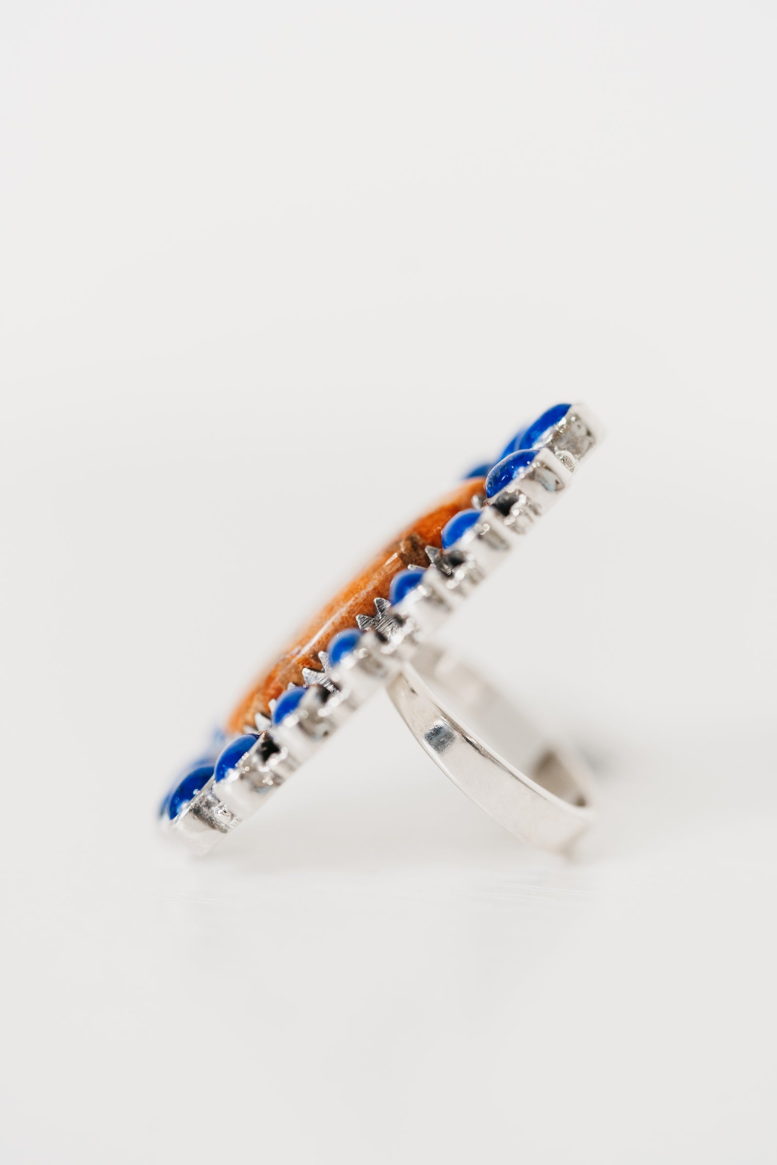 Damson Ring | Blue Lapis + Coral